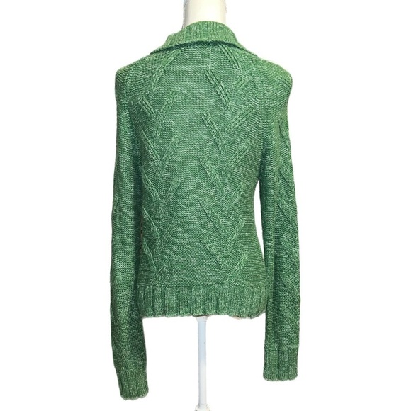 Canyon River Blues - Vintage - Cable Knit - Zip Up Sweater - Size Large - Picture 3 of 6